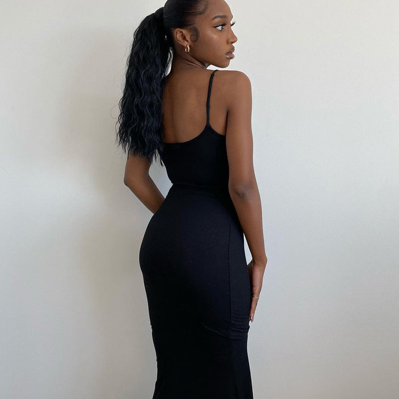 Satin Slip Sleeveless Backless Maxi Dress Women 2022 Y2k Summer Bodycon Elegant Sexy Outfits Ladies Birthday Party Club Sundress