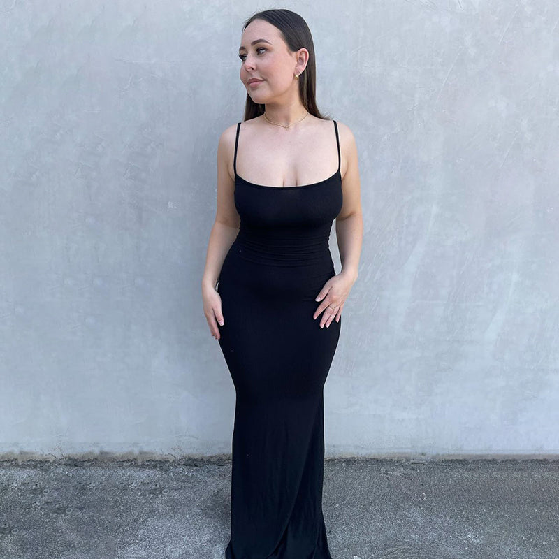 Satin Slip Sleeveless Backless Maxi Dress Women 2022 Y2k Summer Bodycon Elegant Sexy Outfits Ladies Birthday Party Club Sundress