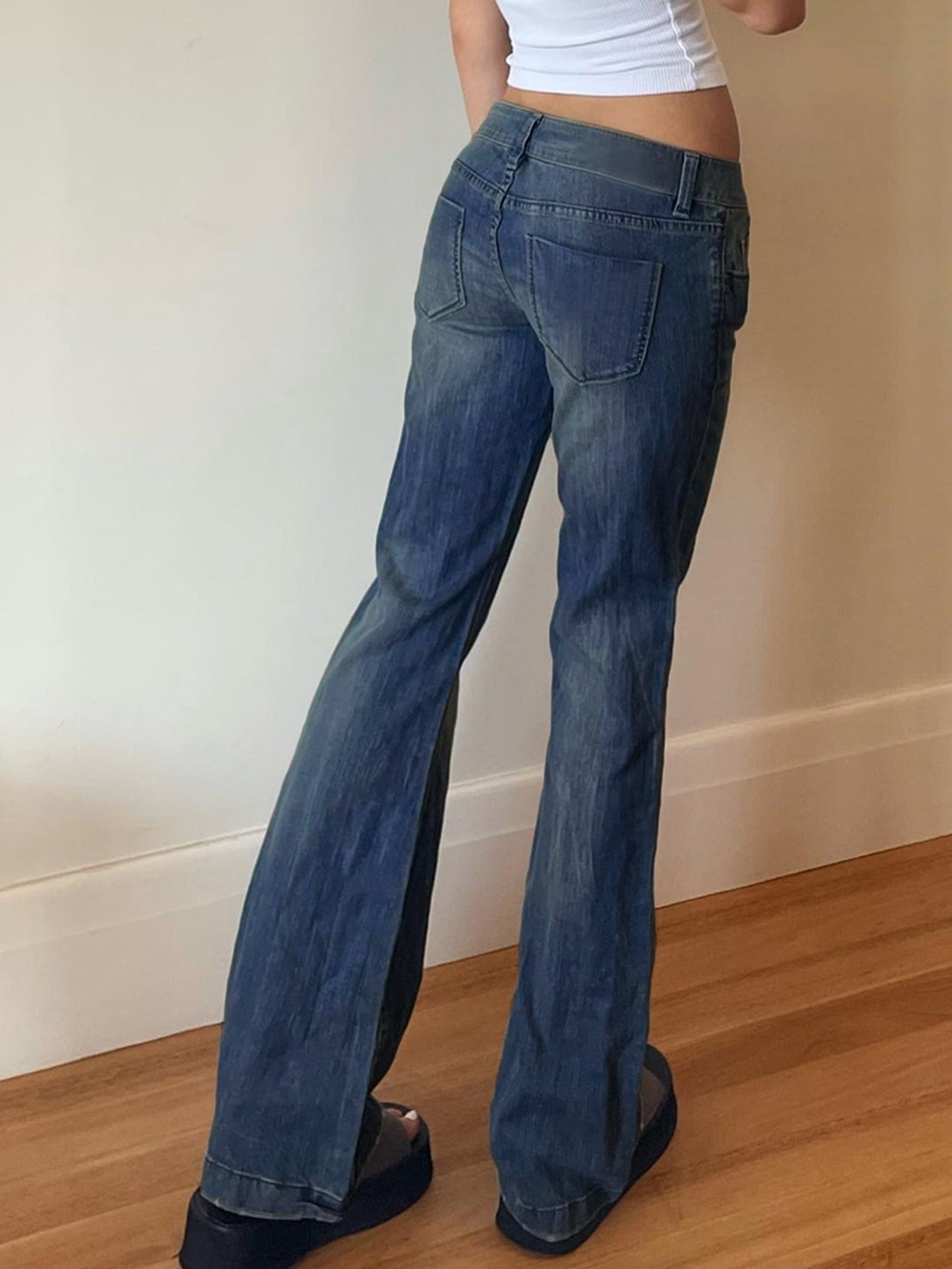 Lizakosht Vintage Street Jeans Women Fashion 90s Y2K Streetwear Low Waist Casual Denim Baggy Sexy Aesthetics Wide Leg Straight Trousers