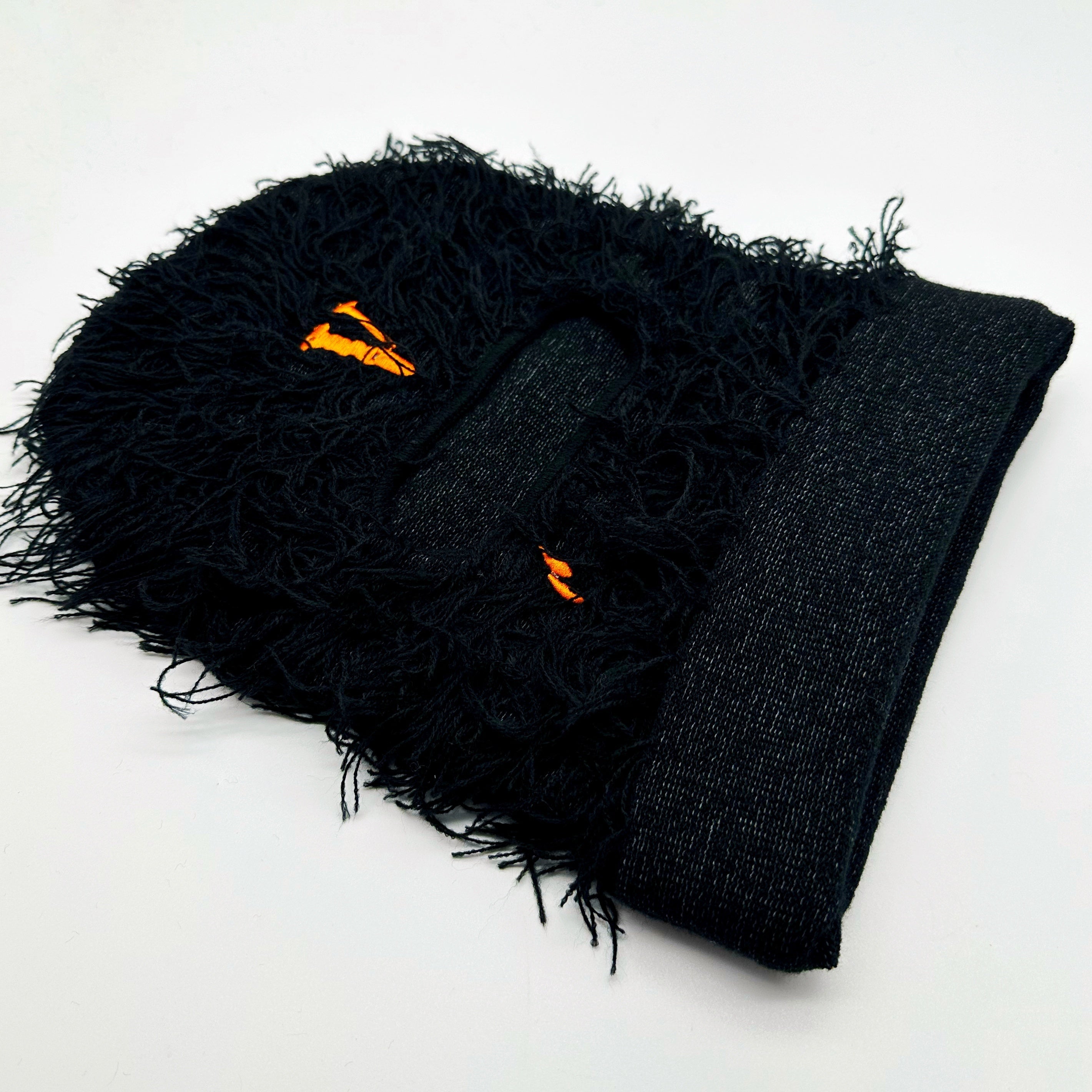 1pc  Balaclava Distressed Knitted, Ski Mask With Windproof Advantage And Embroidery Letter For Men Women(One Size Fits All)