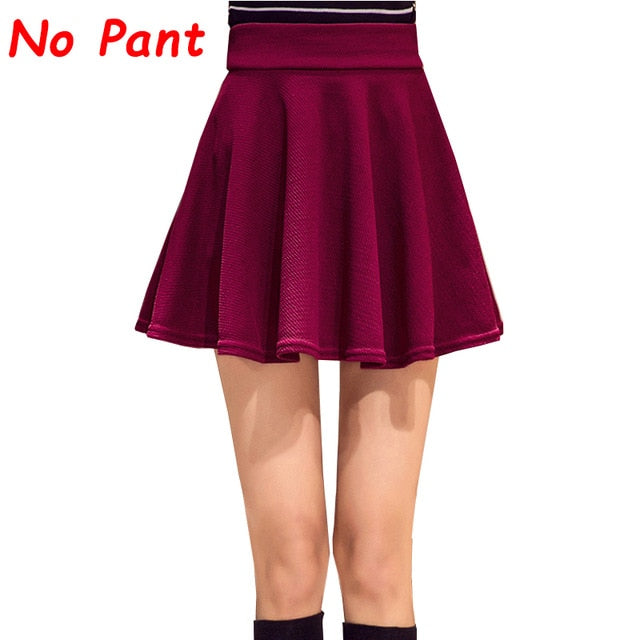 Plegie M-5XL Skirts Womens Plus Size Tutu School Short Skirt Pants Suitable For The Whole Year Mini Saia High Waist Faldas Mujer