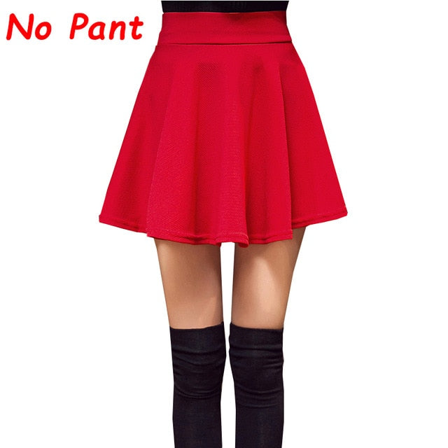 Plegie M-5XL Skirts Womens Plus Size Tutu School Short Skirt Pants Suitable For The Whole Year Mini Saia High Waist Faldas Mujer