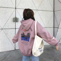 Sweatshirts Female Hoodies Thick Women Pullover Tops Long Sleeve Women's Hoodies Harajuku Woman Hoodie Hooded for Lady Clothes