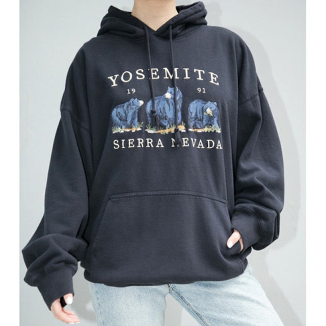 Vintage White Angel Print Hoodie Women  Autumn White Cotton Long Sleeve Zipper Tops Female Casual Chic Streetwear Hoodied