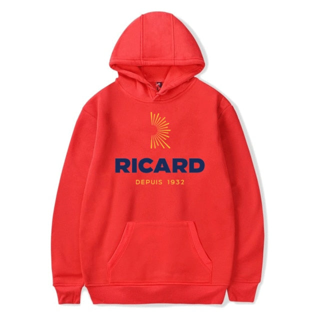 Hoodies Sweatshirts Men RICARD Hoodie Sweat-shirt Streetwear Hoodie Pink Clothing Polerone Winter Clothes Women Harajuku Shirt