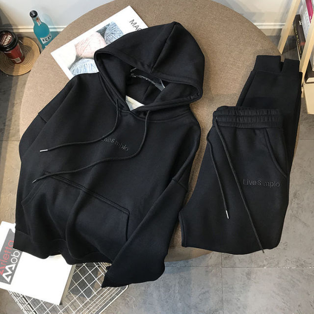 New hooded sweater women's suit sports and leisure two-piece trousers spring new net celebrity fashion hot sale