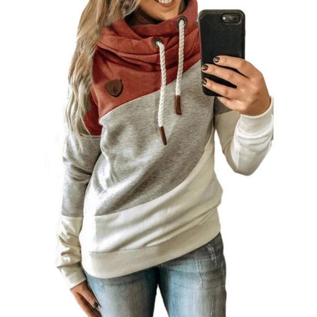 5XL Leopard Patchwork Hooded Sweatshirt Women Autumn Winter Long Sleeve Hoodies tops Female Drawstring pullovers Harajuku
