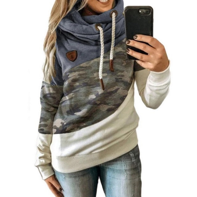 5XL Leopard Patchwork Hooded Sweatshirt Women Autumn Winter Long Sleeve Hoodies tops Female Drawstring pullovers Harajuku