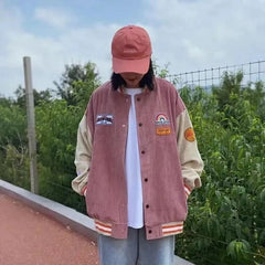 Harajuku BF jacket 2021 spring and autumn new loose Japanese college style baseball uniform mid length jacket female student ins