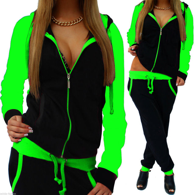 Printed Tracksuit Women 2 Piece Set Zipper Sweatshirt+Pants Sportwear Women's Sports Suit Hooded Hoodies Set Female Clothes