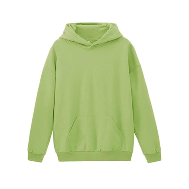 Toppies 2021 Woman Hoodies Solid Color Pullovers Female Jumpers White Sweatshirts Oversized Streetwear