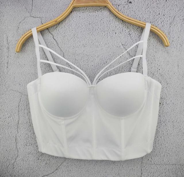 Lizakosht S M L XL 2XL 3XL Fashion Mesh Push Up Bralet Women's Corset Bustier Bra Night Club Party Sexy Cropped Top Vest Plus Size AW514