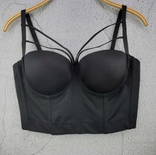 Lizakosht S M L XL 2XL 3XL Fashion Mesh Push Up Bralet Women's Corset Bustier Bra Night Club Party Sexy Cropped Top Vest Plus Size AW514
