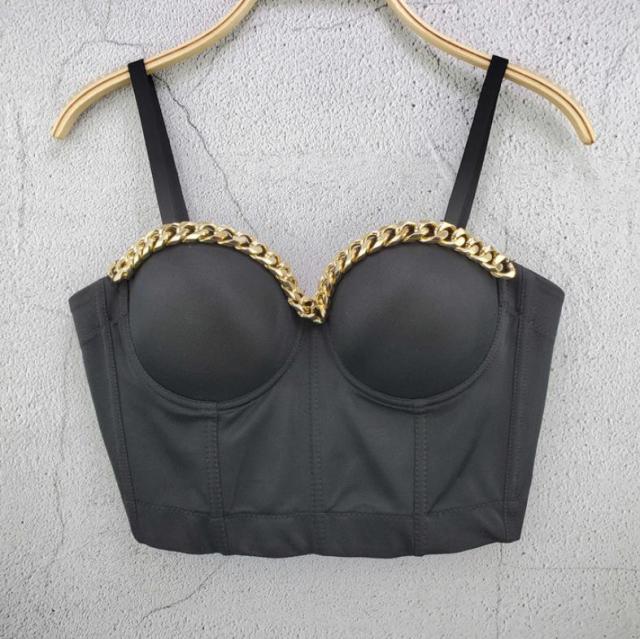 Lizakosht S M L XL 2XL 3XL Fashion Mesh Push Up Bralet Women's Corset Bustier Bra Night Club Party Sexy Cropped Top Vest Plus Size AW514