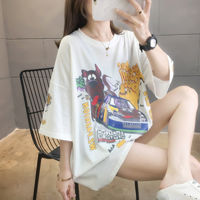 ZITY Cartoon Hoodies 2021 Fall Women Tops Thin Type Jumper Hoodie Autumn Winter Korea Fashion Laziness-Style Girl  Sweatshirt