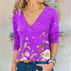 LIZAKOSHT  -  Women Clothing Autumn Spring Women Basic T Shirt New Fashion Long Sleeve V-Neck T Shirt Casual Slim Tops