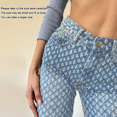 Vintage Y2k Pants Women Trousers Ripped Baggy Boyfriend Jeans Women Summer 2021 Distressed Egirl Harajuku Wide Leg Denim Pants
