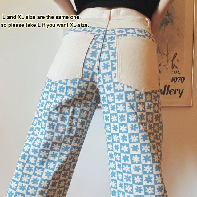 Vintage Y2k Pants Women Trousers Ripped Baggy Boyfriend Jeans Women Summer 2021 Distressed Egirl Harajuku Wide Leg Denim Pants