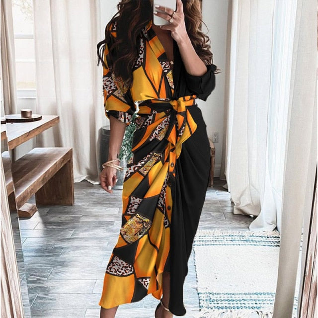 Women Summer Elegant Button Ruched Bandage Shirt Dress Fashion Casual Short Sleeve Solid V Neck Beach Maxi Dress