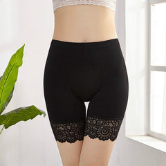 Lizakosht 40KG-80KG Women Plus Big Size Safety Pants Soft and Comfortable Modal Material Shorts with Lace Panties