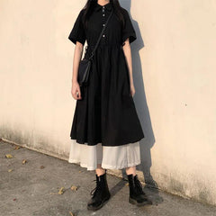 Street Japanese Lolita Dress Womens Dresses Spring Autumn Women 2021 Long Midi Dress Kawaii Dress Vintage Black Chic Dress Xxl