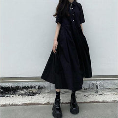 Street Japanese Lolita Dress Womens Dresses Spring Autumn Women 2021 Long Midi Dress Kawaii Dress Vintage Black Chic Dress Xxl