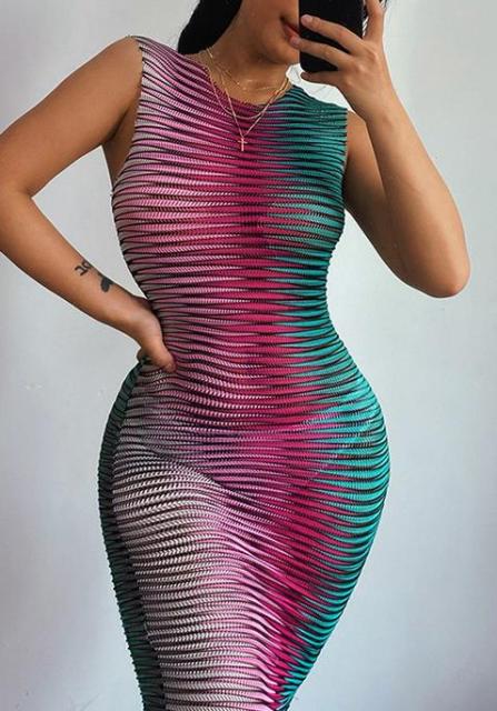 Women Dress Tiger Print Sleeveless Spaghetti Long Dress Bodycon Sexy Evening Party Maxi Dresses Clubwear NEW Sexy V Neck Leopard