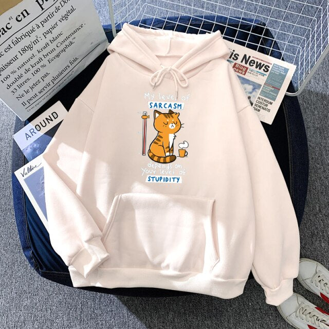 Hoody Little Panda Drinking Milk Tea Print Hoodie Streetwear Cute Winter Clothes Womens Oversized Loose Sweatshirts Women 2021