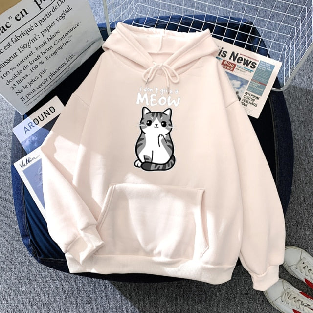 Hoody Little Panda Drinking Milk Tea Print Hoodie Streetwear Cute Winter Clothes Womens Oversized Loose Sweatshirts Women 2021