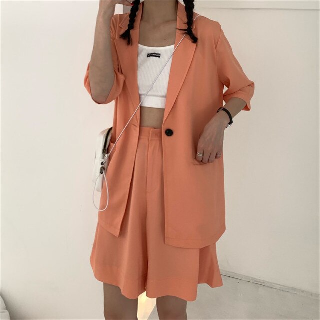 Thin Suit Jacket for Women Korean Style Loose Drooping 2021 New Summer Internet Celebrity Fried Street Temperament Small
