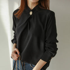 Womens Tops And Blouses Long Sleeve Chiffon Blouse Shirt Fashion 2021  Women Blouse Office Shirt Women Tops Blusas Clothes