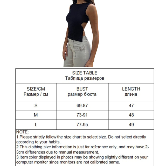 Tied Backless Slim Solid Sleeveless Crop Top 2021 Summer Sexy Skinny Simple Trim Outfits Mock Neck Basic Tank Top