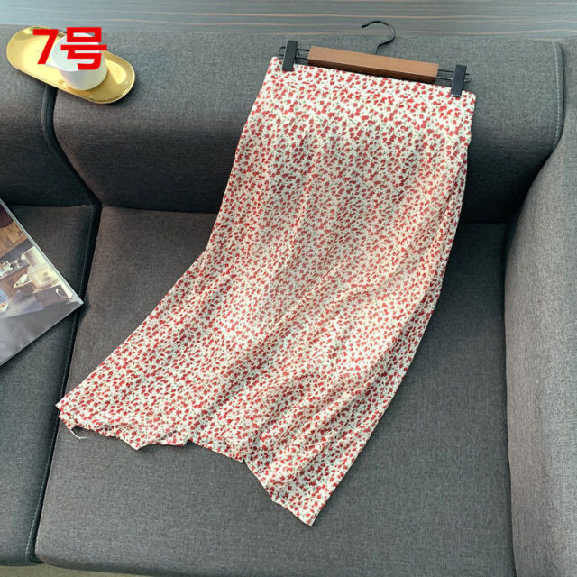 Lizakosht Empire Skirts Women Retro Chic Fashion Soft Chiffon Summer Vacation Ladies Clothing Hot Sale Popular Floral Korean Femme Skirt