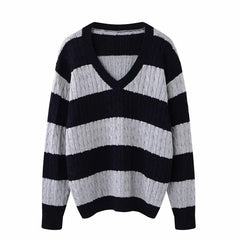 UNUTH Girls Vintage Cotton Sweaters 2021 Autumn Fashion Ladies Oversize Loose Pullovers Women Chic Outfits