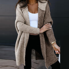 Lizakosht Casual Pocket Loose Hooded Coat Cardigan Women Vintage Leopard Letter Print Trench New Spring Autumn Long Sleeve Female Top