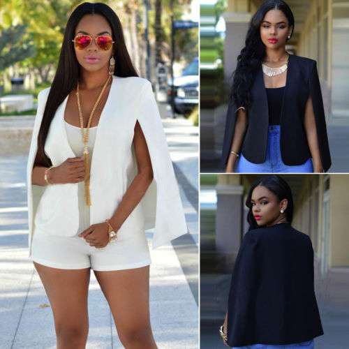 Women's Casual Long Sleeve Coat Suit Slim Cardigan Tops Blazer Outwear